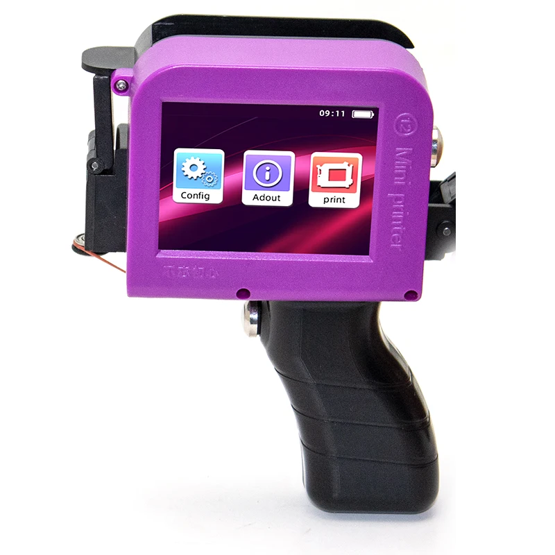 Small Portable Handheld Inkjet Label Printer QR Code Logo Date