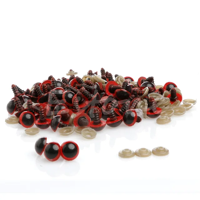100Pcs/Set 10mm Plastic Safety Eyes For Teddy Bear Doll Animal Puppet Craft 4