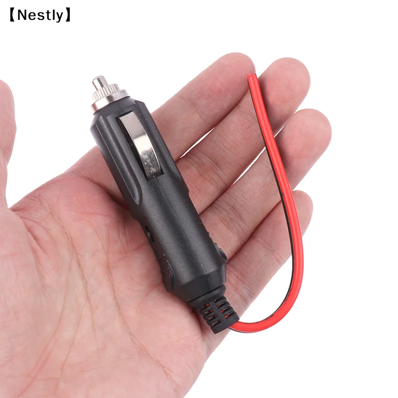 구리 와이어 고출력 12V 24V 자동 20A 남성용 자동차 시가 라이터 LED 소..