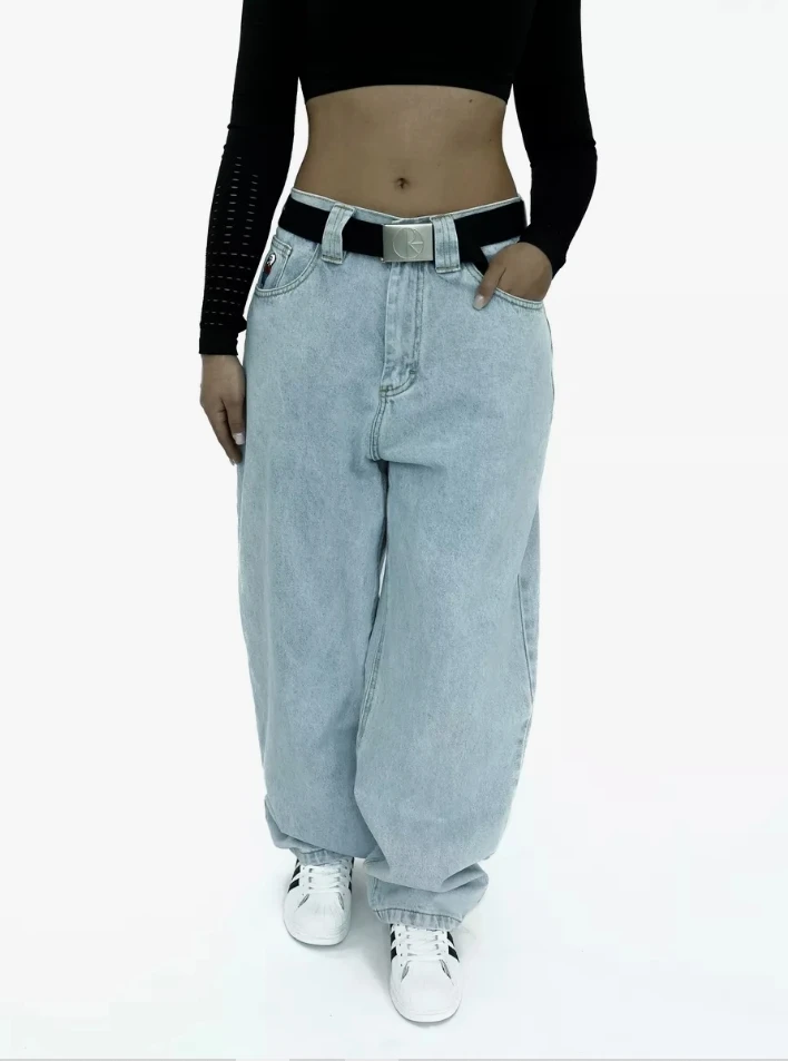 New Harajuku Y2K Big Boy Jeans Men Graphic Embroidery Baggy Jeans Pants Hip Hop Cartoon High Waist Wide Leg Trouser Streetwear 4