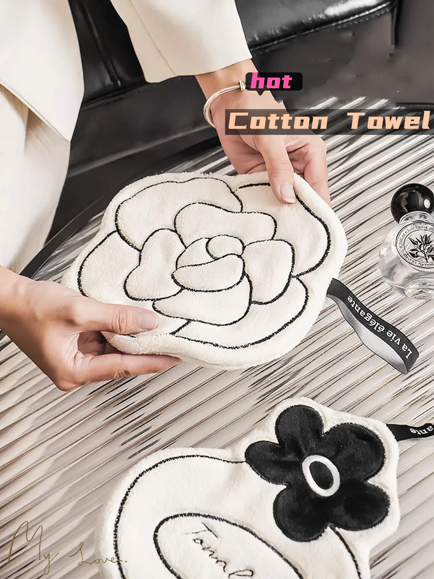 Hand Towel Home Convenient Hanging Double-layer Thickened Speed Dry Absorbent for Kitchen And Bathroom Foot hand towels