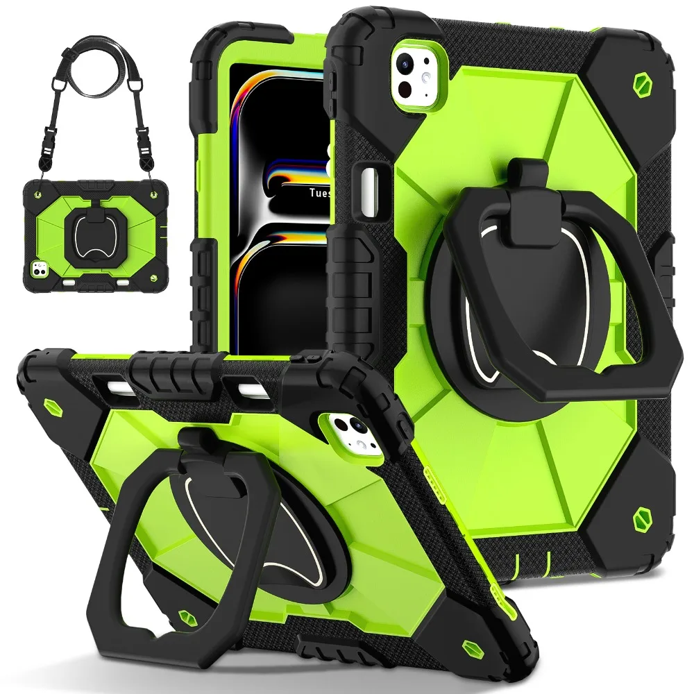 Shockproof Rotating Stand Tablet Case with Enhanced Protection