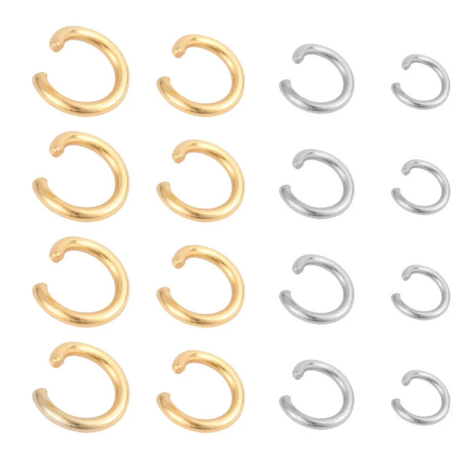 200 Anelli Di Salto Aperti Placcati Oro 18 Carati In Acciaio Inox 304 – Multiuso Per Gioielli Fai Da Te, Collane, Bracciali E Portachiavi