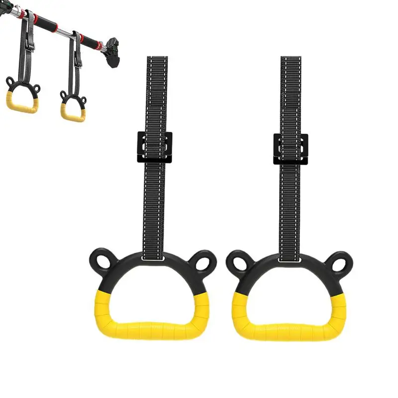 Anelli Da Ginnastica Per Bambini 2 Pezzi Barra Trapezoidale Portatile E Anelli Per Esercizi Set Anelli Per Calisthenics Antiscivolo Fitness Profession