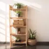 Rattan and Cane Stacking Boxes with Glass Top Lid - Set of 2 for Boho, and Rustic Farmhouse Decor 6