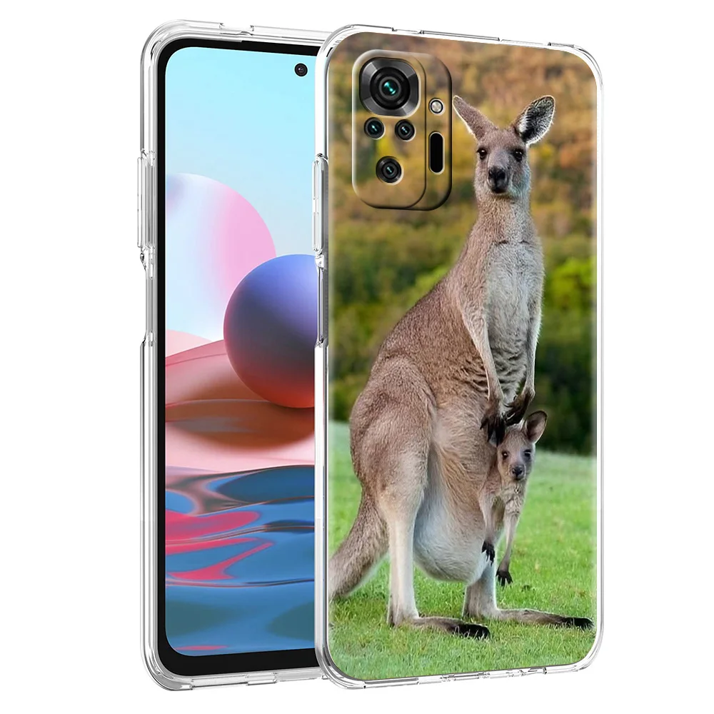 Durable Kangaroo-Themed Soft TPU Phone Case