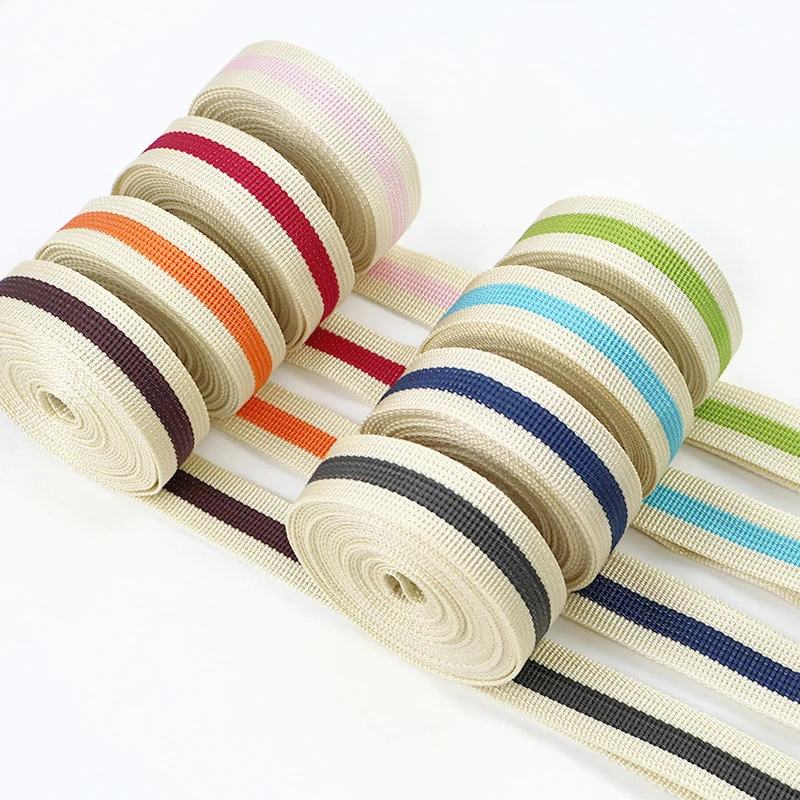 Durable 25mm Decorative Webbing Strap for DIY Accessories and Crafts