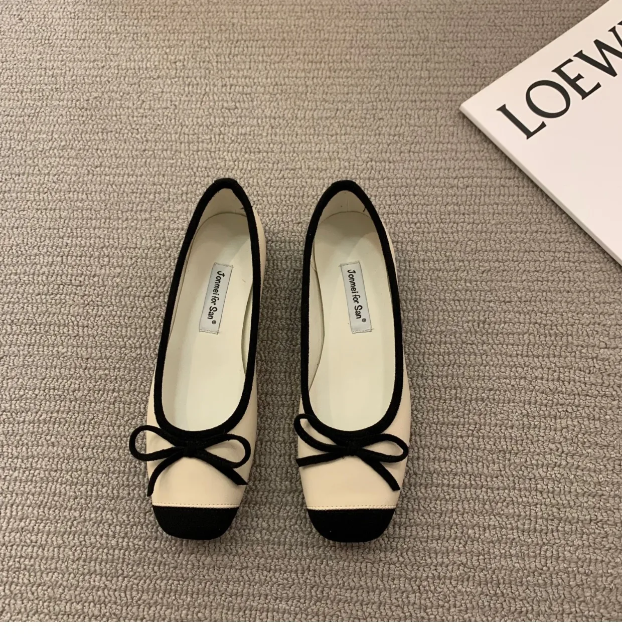 Brand New Flats Shoes Women Low Heel Ballet Square Toe Shallow Shoe Slip On Loafer Round Toe Ballet Flat Shoes zapatos