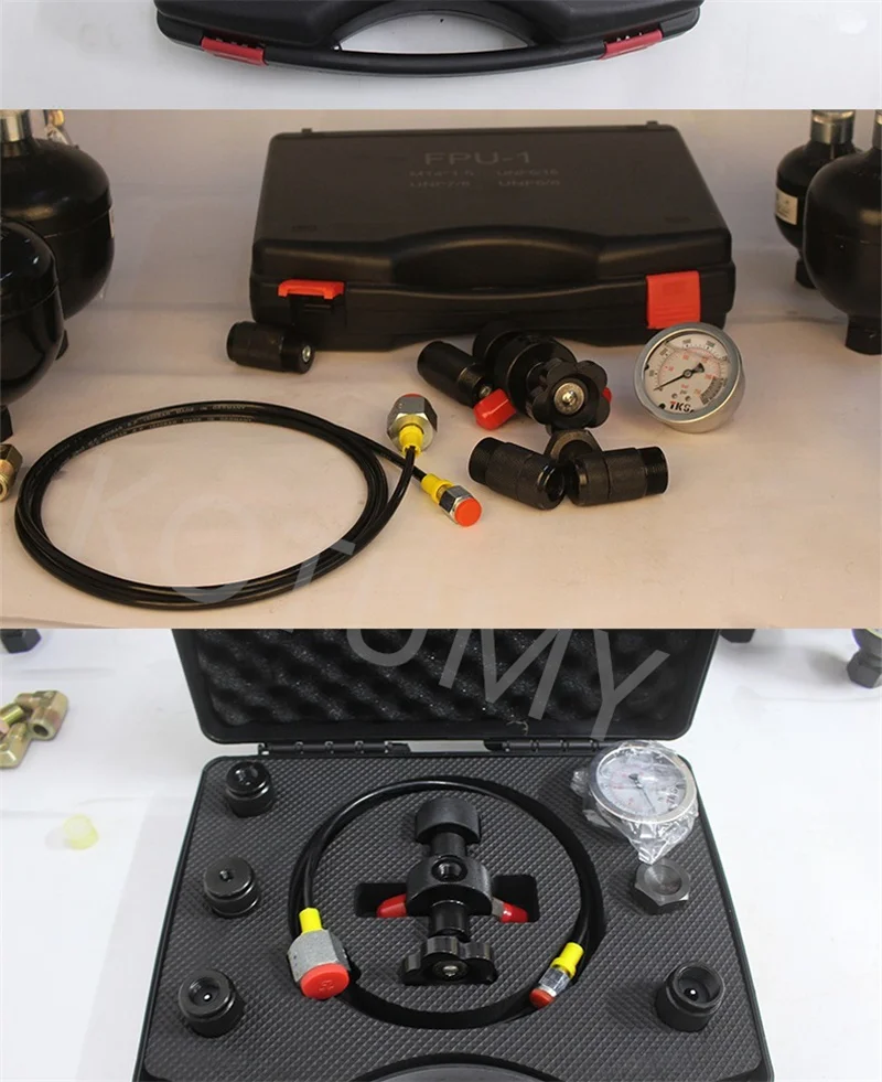7-in-1-Ladeset für hydraulische Akkumulatoren, Zylinder, Stickstoff und Druckprüfset, Ladegerät für Pumpenwagen-Akkumulatoren – Detail 7