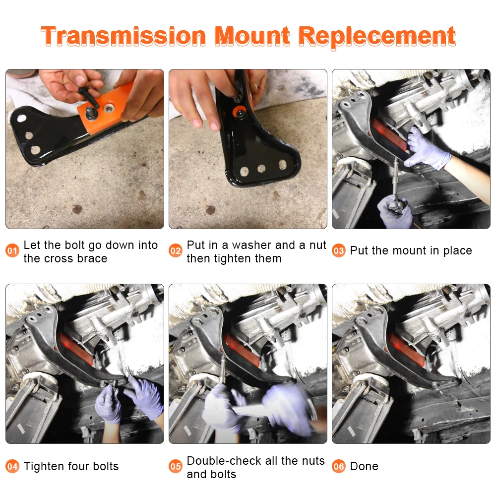 PQY-Polyurethane Engine Transmission Mounts For 89-00 NISSAN S13 S14 180SX 200SX 240SX SR20 KA24
