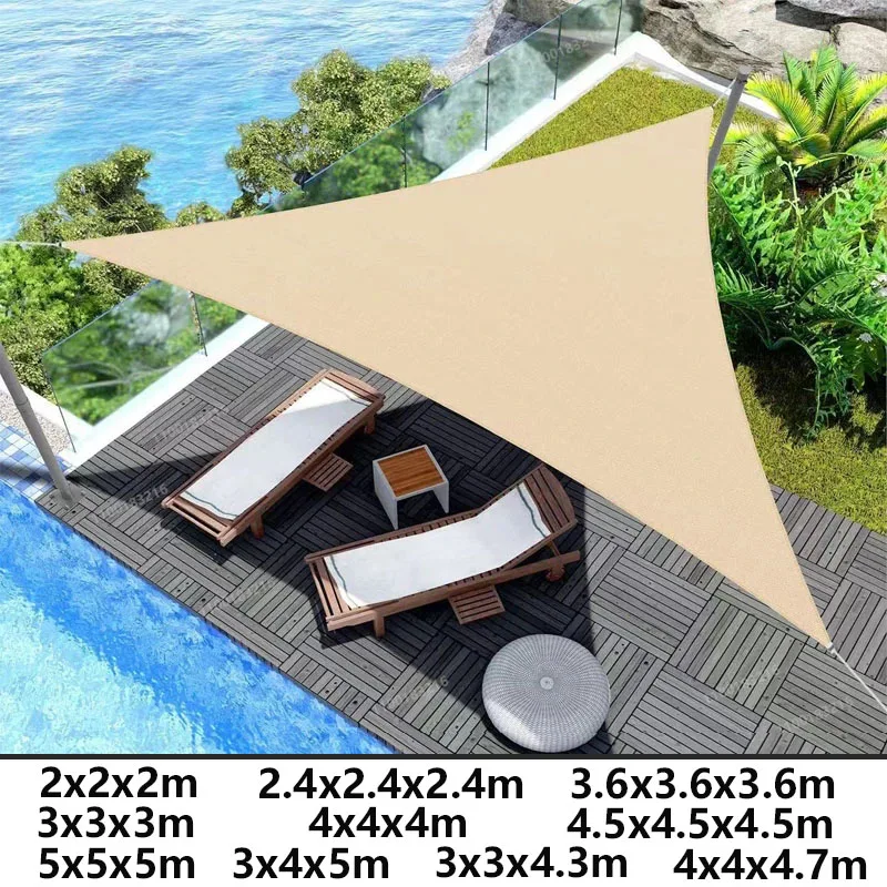 Shade Sail, Waterproof Garden Shelter 95% UV Blocking Sun Protection Awning, Canopy for Patio Garden Yard Backyard Camping Pool