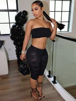 Nichole Strapless Mini Tube Capri Set 3