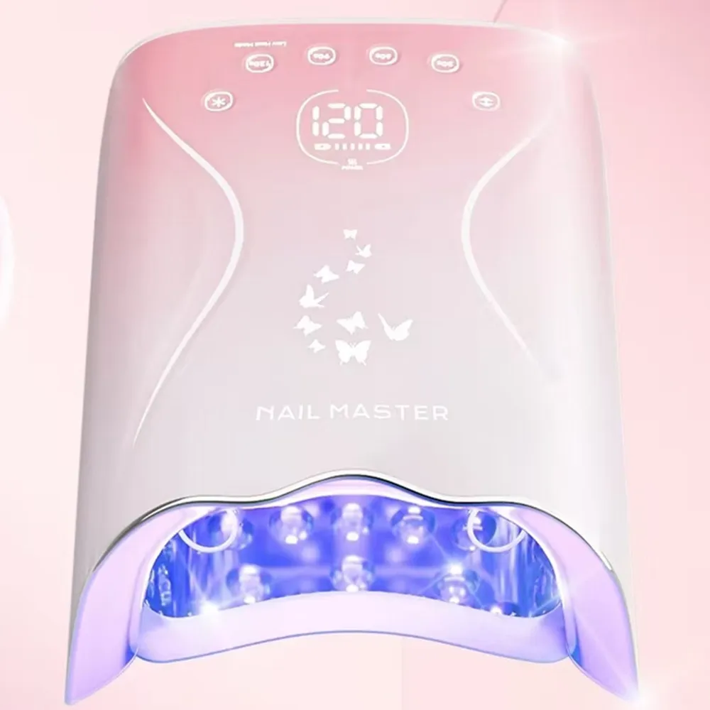 2026년형 강력 115W 고속 건조 5200mAh 스마트 충전 두꺼운 젤 UV 네일 ..