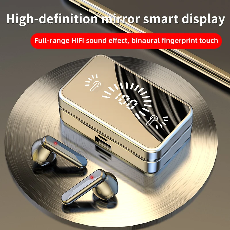 

S20 TWS Wireless Headphones Bluetooth In-Ear Earphone Noise Cancelling Earbuds With Mic LED Mirror Touch Stereo Sports Headset