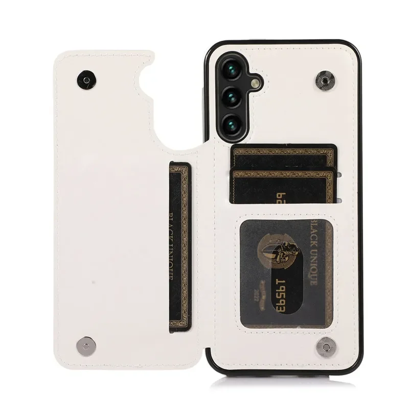 Luxurious Flip Leather Wallet Phone Case with Card Holder Back Cover