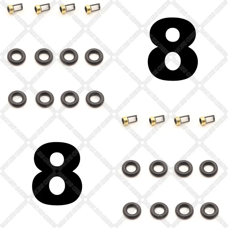 Fuel Injector Service Repair Kit Filters Orings Seals Grommets for VW Beetle Golf MK4 BORA Jetta Audi A3 1.6 037906031AL