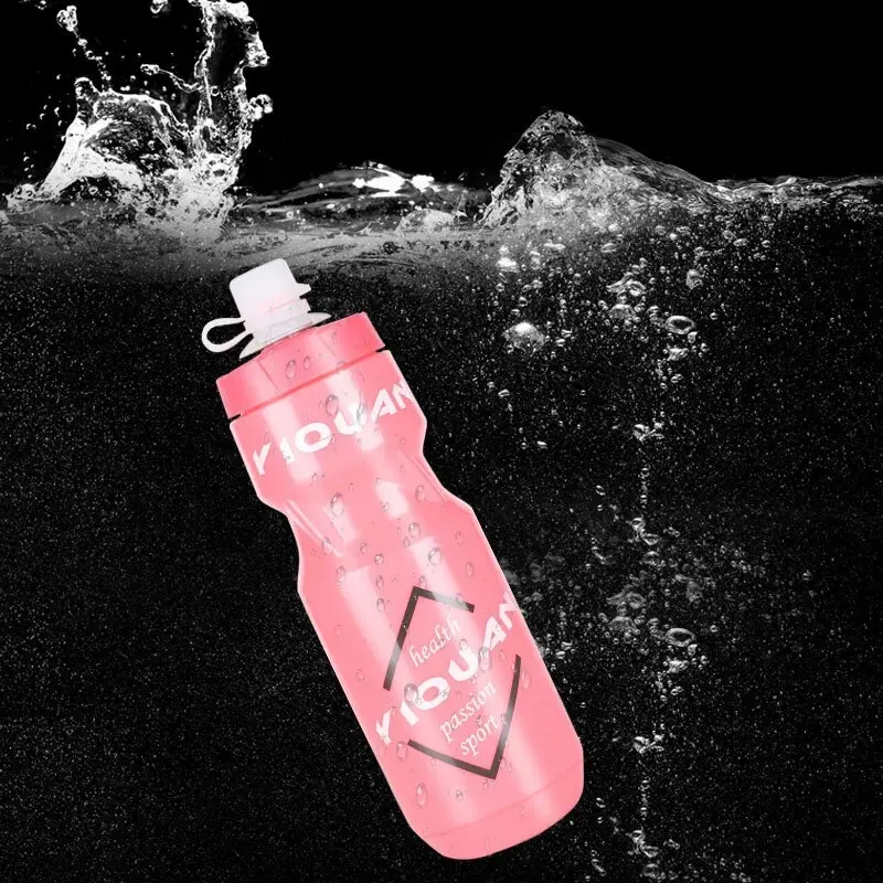 Mountain Bike Sports Bottle with Dust Cover PC Plastic Water Bottle Outdoor Cycling Large Capacity Squeeze Cup sports bottle