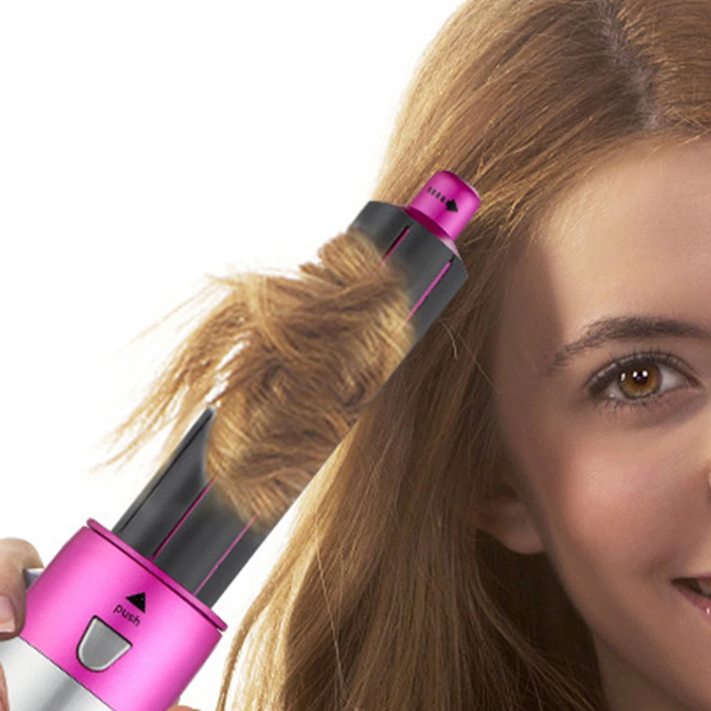 5 in 1 Blow Dryer Brush 3 Temperature Settings Blow Hair Curler Set Fast Heating Detachable Styler Automatic Curler Styling Tool