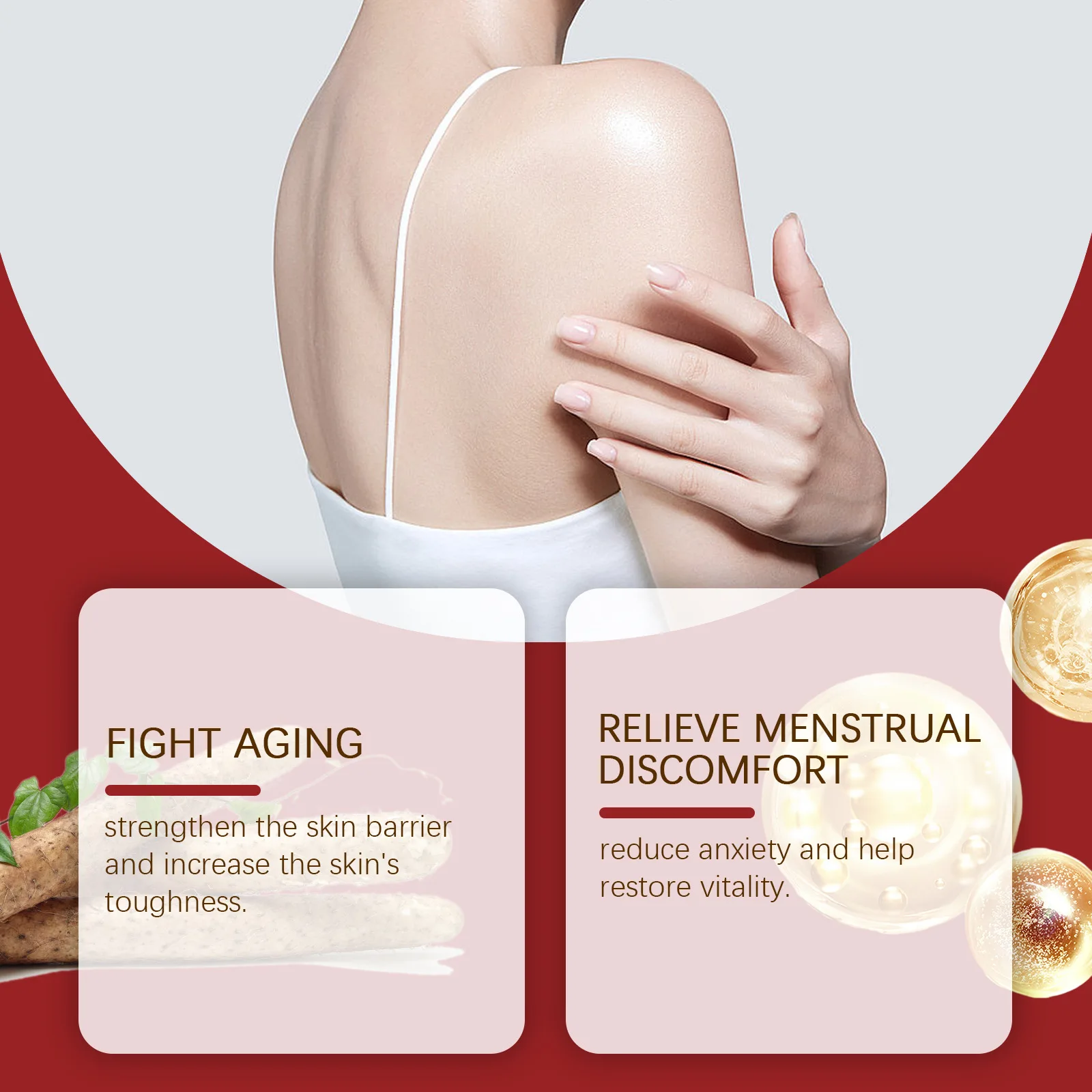 Wild Yam Cream Progesteron Ormone Regolazione Bilanciamento Rafforzamento Levigante Idratante Rughe Rimozione Balsamo Salute delle Donne 2