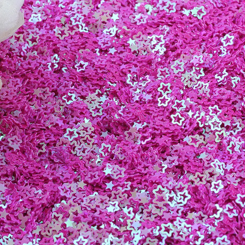 Description Picture 4 of item10g/batch Crystal Nail Sequin Hollow Pentagram Sheet Sequin Sequins For Nail Art Nail Art, Wedding Decoration Confetti