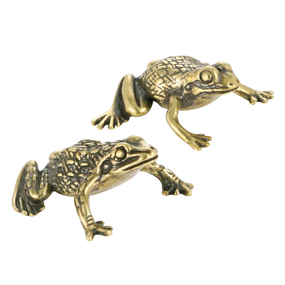 

Brass Frogs Statue Brass Toad Figurine Decoration Brass Figurine Golden Exquisite Brass Toad Statue Brass Frogs