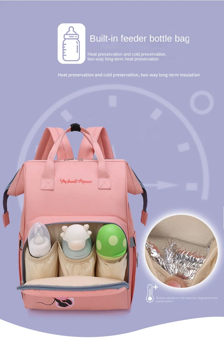 Disney Designer Diaper Baby Bags For Mom Waterproof Mommy Backpack Travel  Multifunction Maternity Large Capacity Stroller Bag - Diaper Bags -  AliExpress