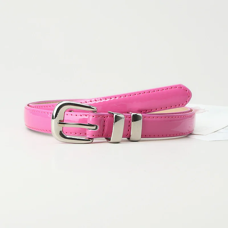

Simple Korean Ins Style Women's Alloy Pin Buckle Thin Belt Candy Color Female Dress Jeans Belts