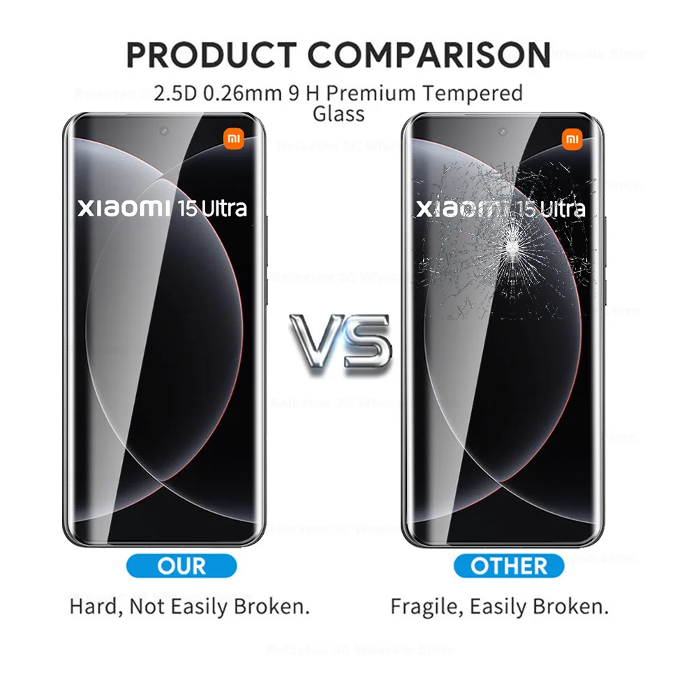 Premium 9D Curved Tempered Glass Screen Protector - 1-4 Pack, 6.73 Inches