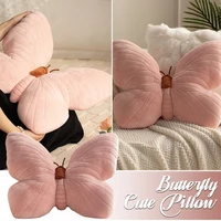 Butterfly Pillow Throwing Pad Short Plush Cushion Cute Girl Pink Toy for Bedroom Sofa Home Decoration Home Textile Cushion 4