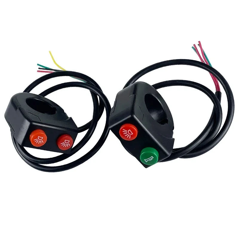 22mm Handlebar Horn and Headlight Combination Button Switch for Motorcycle E-bike Scooter Universal Refit Accessories,motorcycle switch