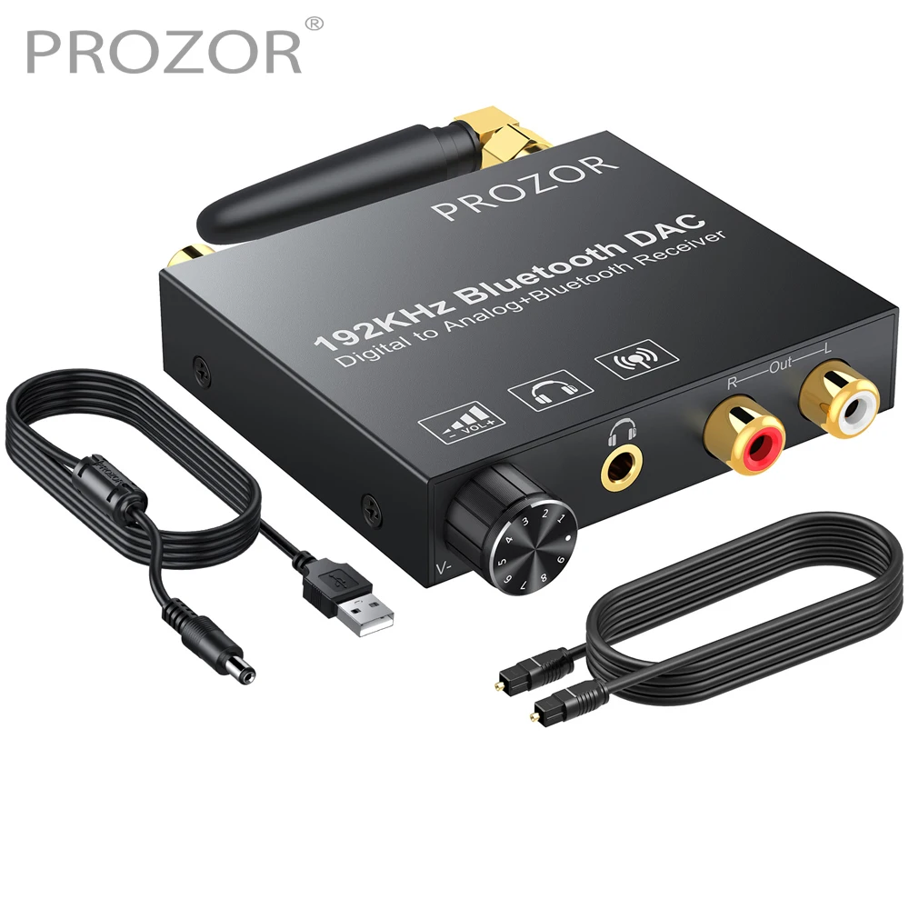 Audio Converter Adapter 192kHz DAC Bluetooth-Compatible