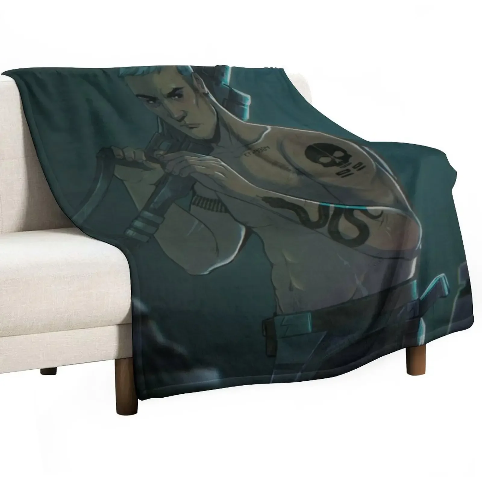

Crosshair Pinup Throw Blanket Nap Winter beds Vintage Shaggy Blankets