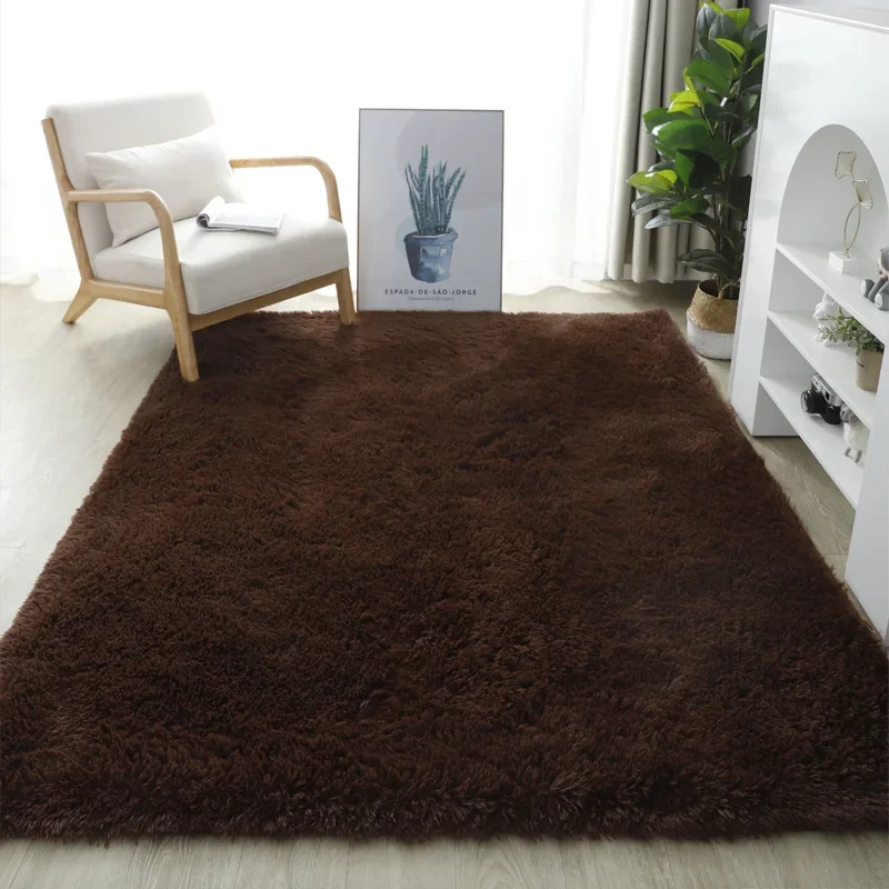 

Silk wool tie dyed carpet, plush living room, bedroom, bedside blanket, floor mat rug