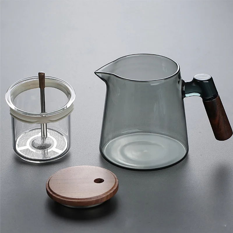 Tea Ceremony Culture Large Capacity Dividing Teacup Removable Glass Inner Tank Home Tea Water Separation Filter Teacup