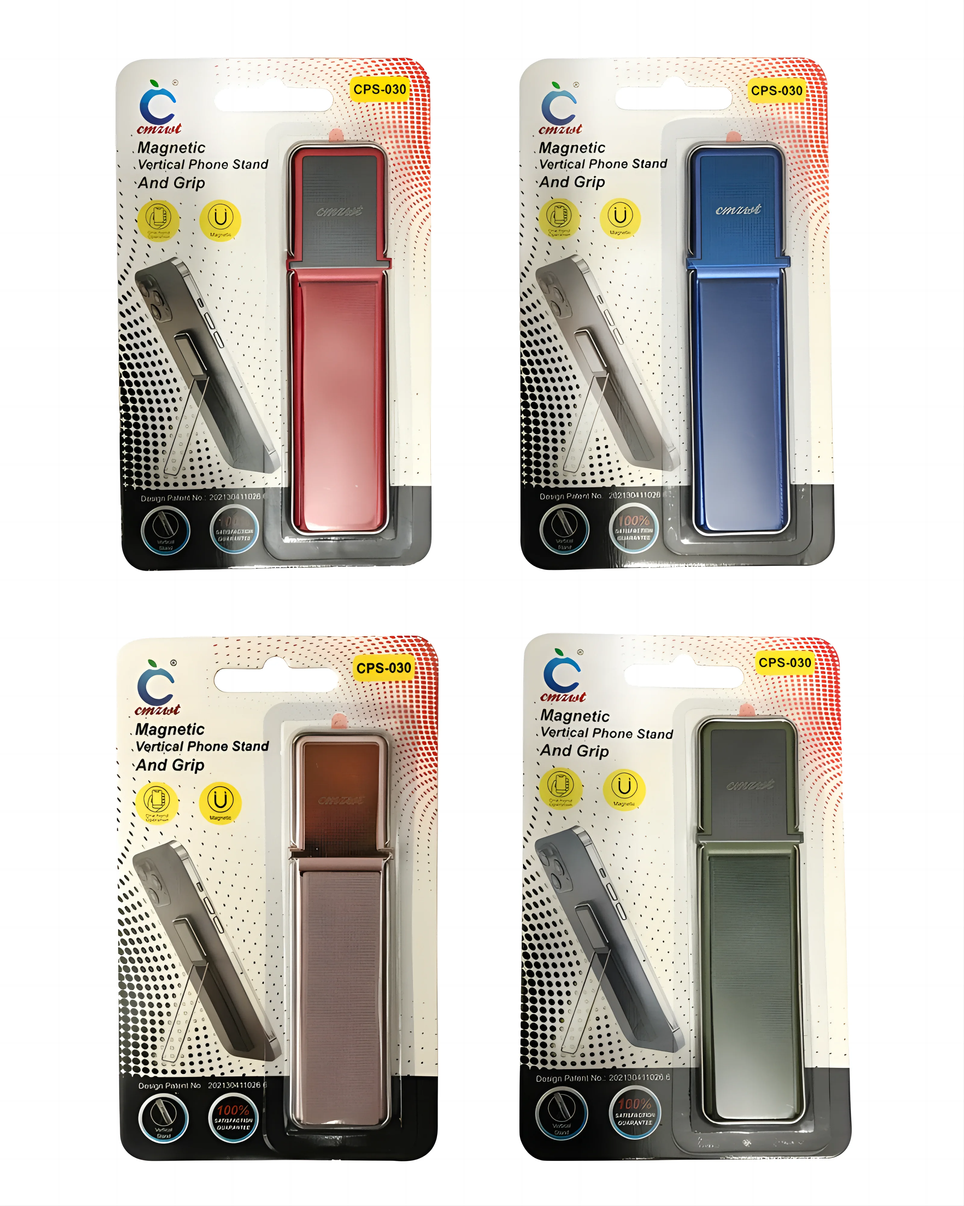 Rutschfeste Handschlaufe für Mobiltelefone, horizontaler vertikaler Ständer, geflochtenes Gummiband, elastische magnetische Desktop-Paste für Männer und Frauen – Detail 10