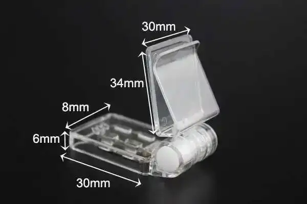Magnetischer Etikettenhalter aus Kunststoff, Preisschild-Clip, Magnetische Klemme für Gefrierregale, Magnetischer Regalbeschriftungshalter – Detail 1