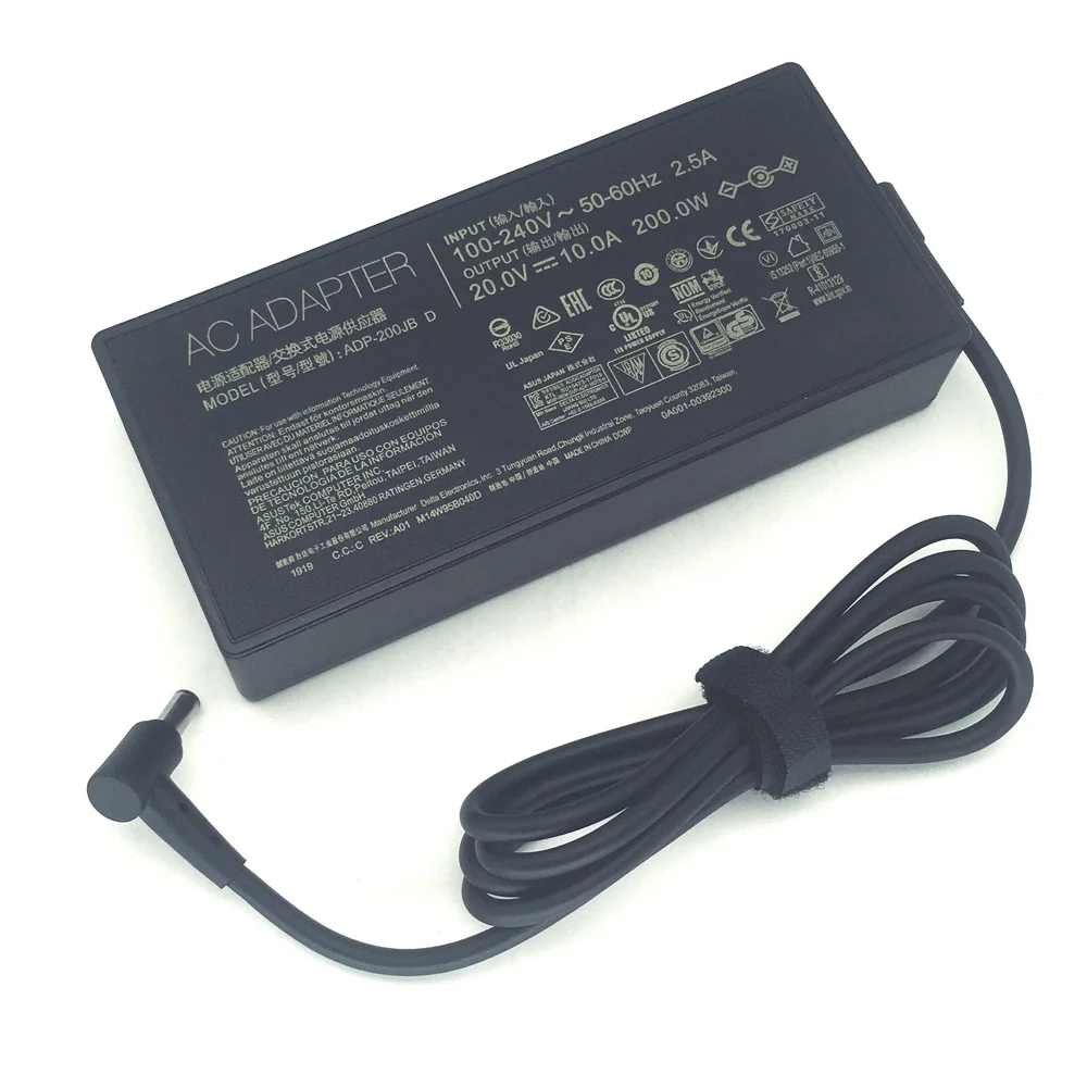 20V 10A 200W 어댑터 충전기 ADP-200JB D ASUS TUF Dash F15 A15 FX516PR FA506QR 노트북 전원 공급 장치용