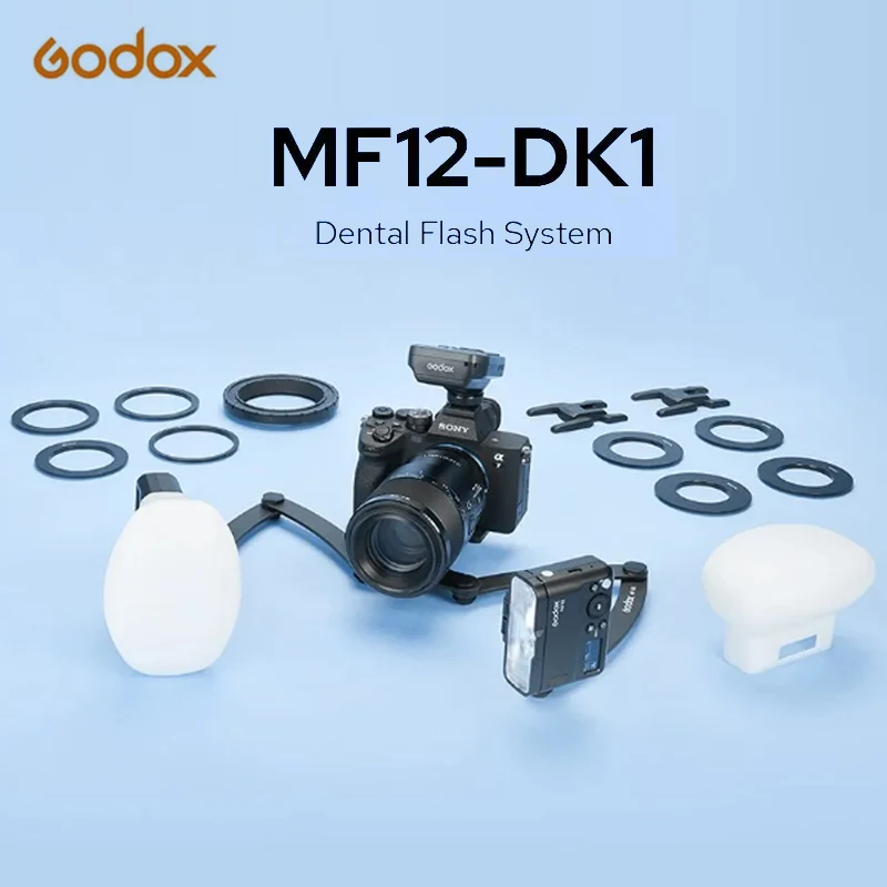 

Беспроводная система вспышки Godox MF12-DK1 MF12, Вспышка TTL 2,4 ГГц для Sony A6400/A74/A7R5/ZV-E10