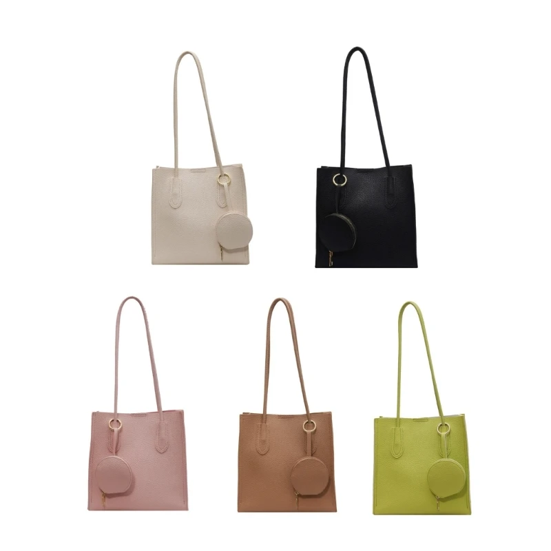 

2023 New Women Bags All-matching PU Leather Handbag Fashion Shoulder Bag Large Capacity Tote Bag Solid Casual Shopping Dating