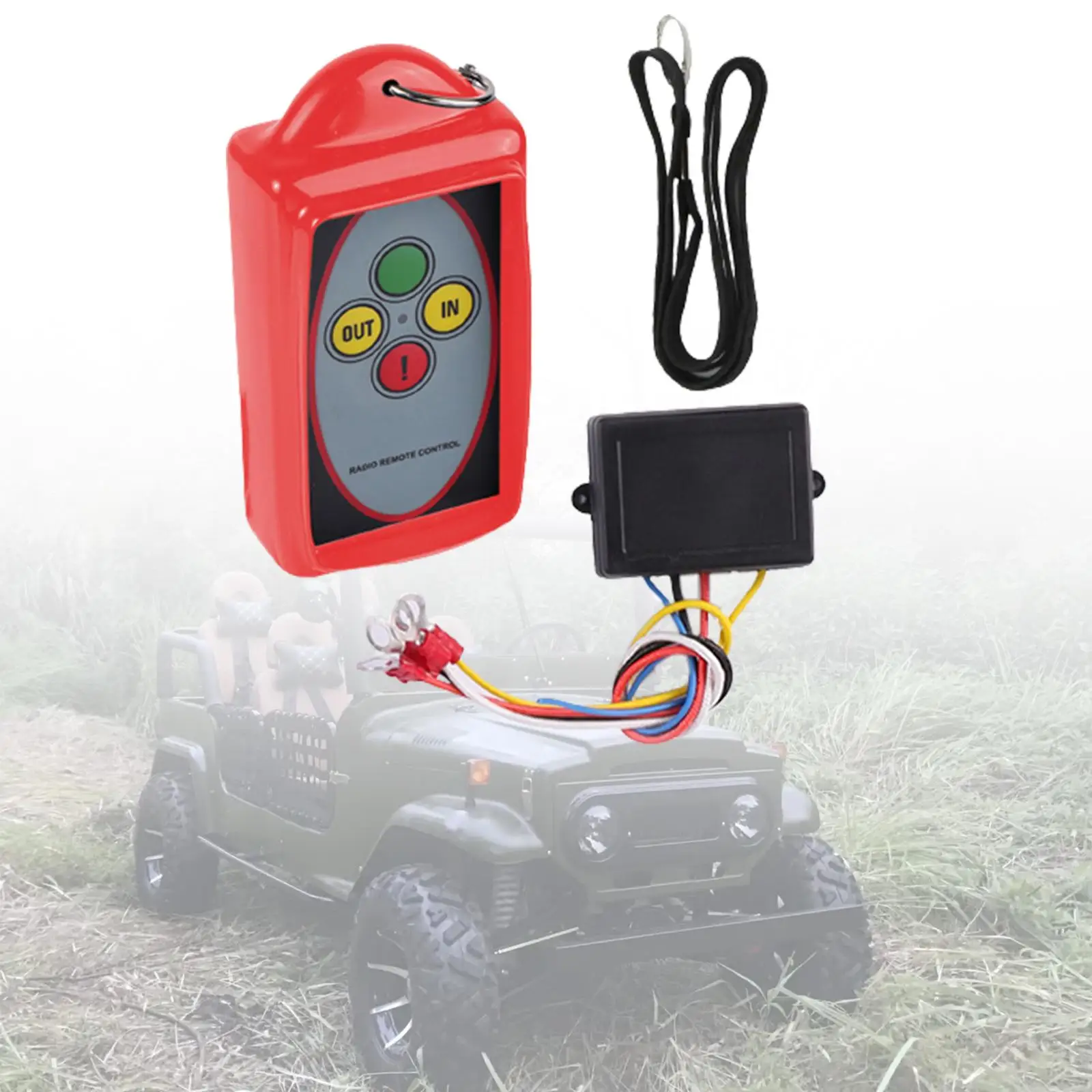 Wireless Winch Remote Control Kit Winch Remote Receiver for Vehicle Car