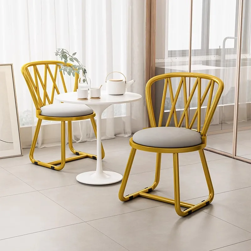 

Dining chair home living room dining small apartment modern simple stool backrest chair rental room dining room advanced