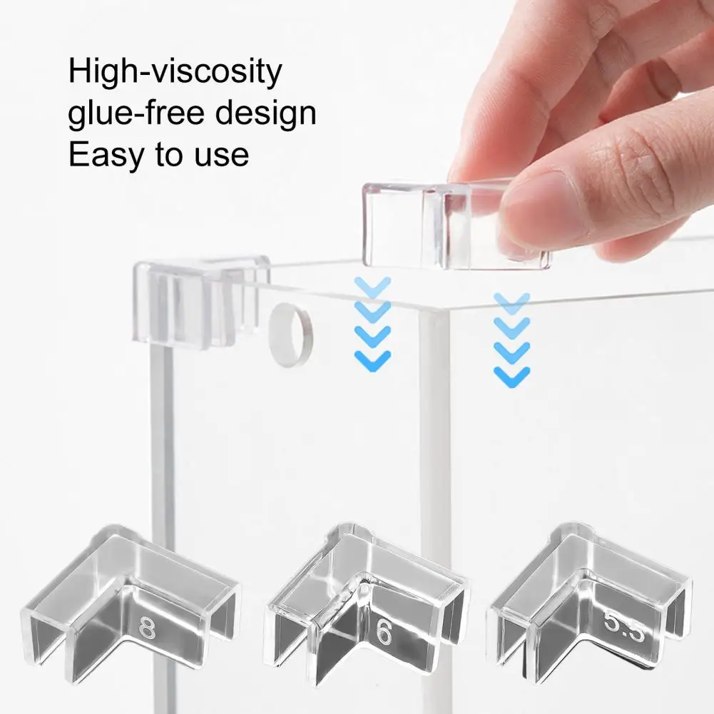 Fish Tank Corner Protector 4Pcs Easy To Use PVC Keep Safety Clear Design Aquarium Accessories Covers Tank Corner Protectors