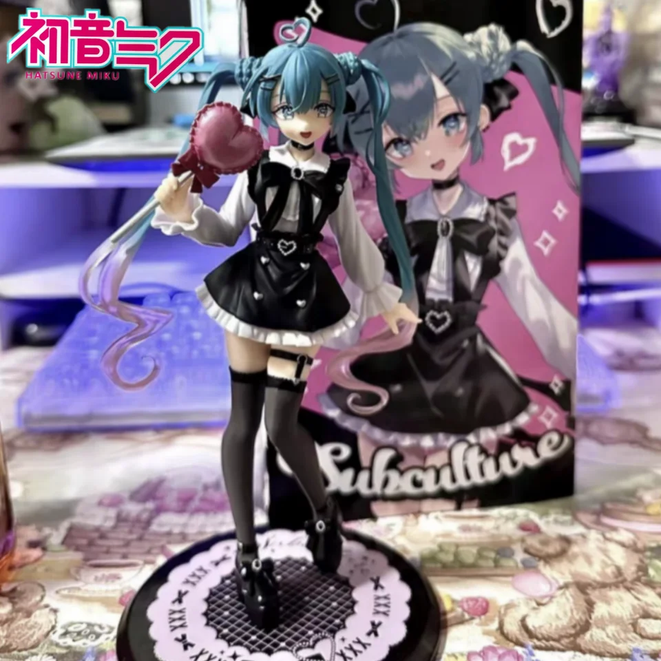 

Original Hatsune Miku Figure Non Mainstream Fashion Subclture Anime Action Taito Model Collectible Decoration Toys Birthday Gift