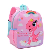 Kids Backpack School Bag Cute Animal Dinosaur Print Backpack Kindergarten Primary School Bookbag 3