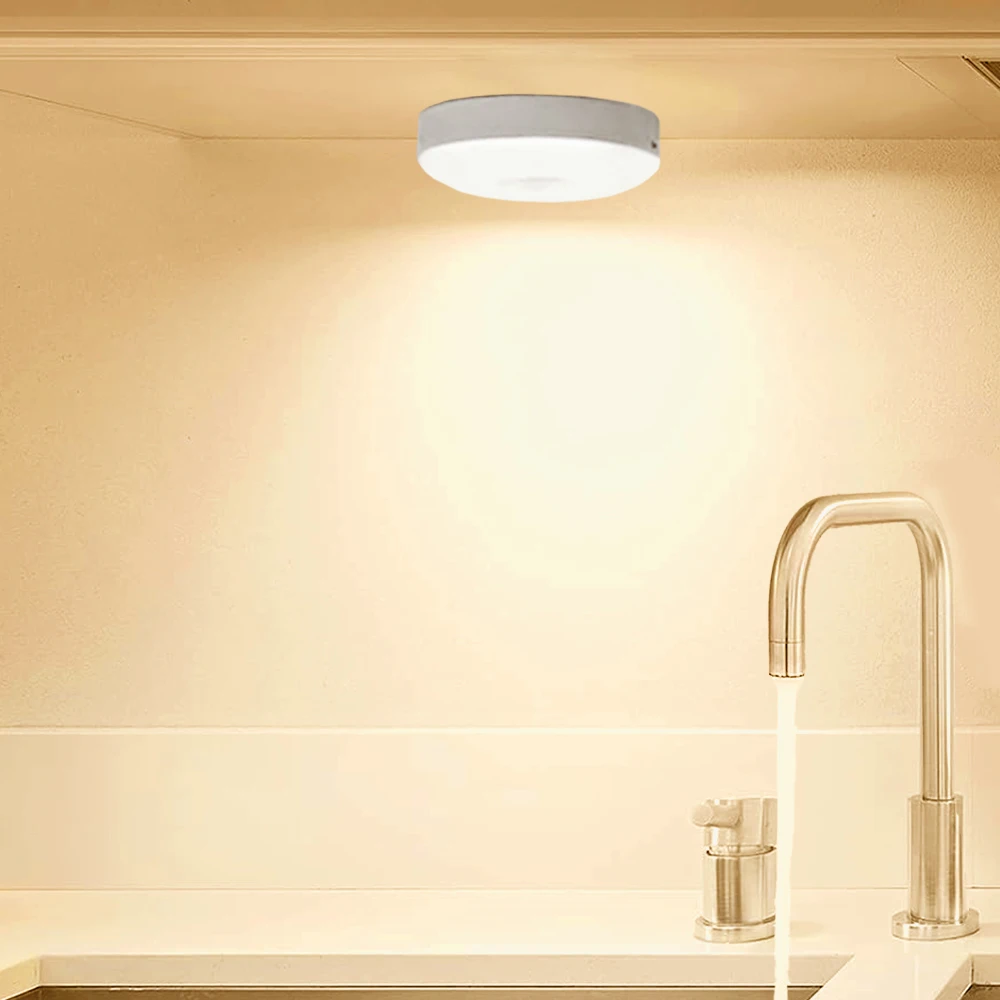 Motion Sensor Light Indoor, USB Rechargeable Night Light, LED Closet Lights for Kitchen, Bedroom, Cabinet, Stairs and Hallways