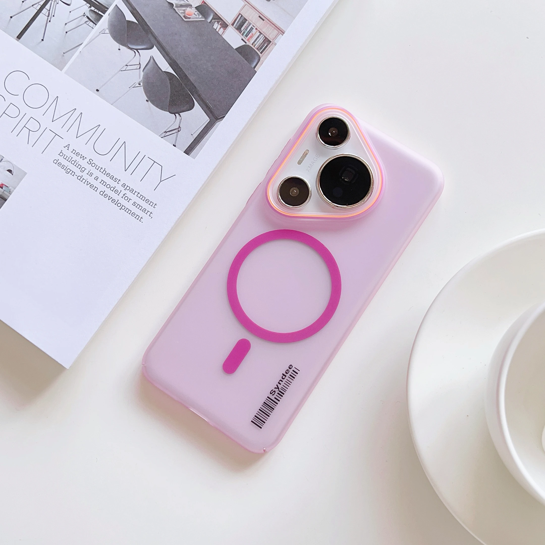Ultra-Thin Frosted Magnetic Case - Trendy Hard Translucent PC Cover