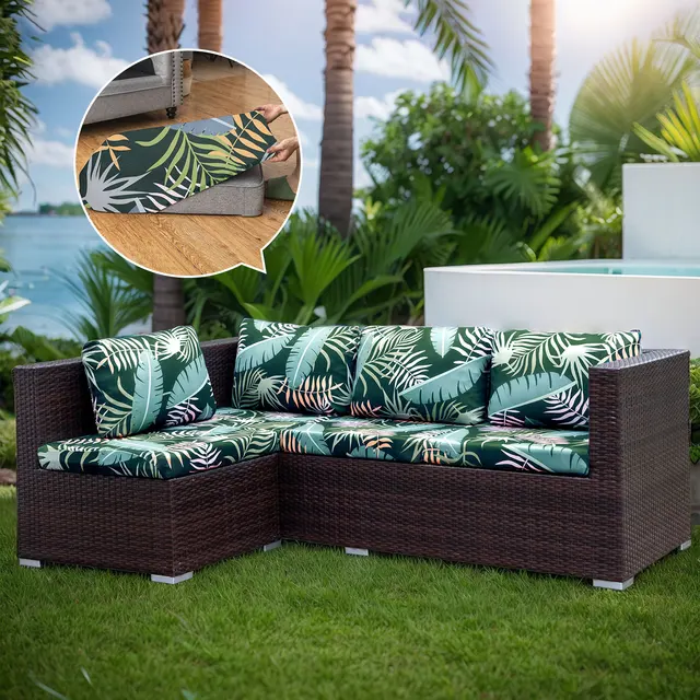 Outdoor Slipcovers For Cushions 8Pcs Stretch Patio Cushion Cover