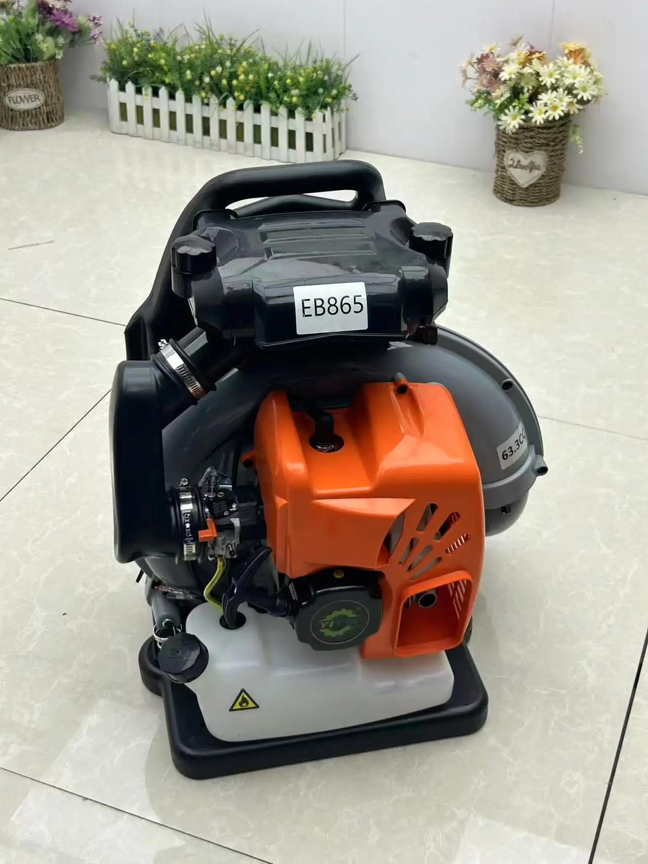 강력한 배낭형 가스 송풍기 눈 제거 먼지 제거 온실 청소용