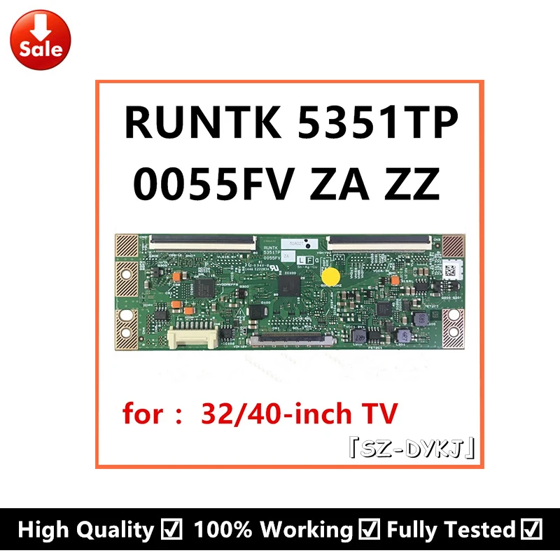 

5351TP Новый RUNTK 5351TP ZA ZZ ZB логическая плата 0055FV ZA ZZ ZB Стандартная плата для 32-дюймовой 40-дюймовой телевизионной логической платы
