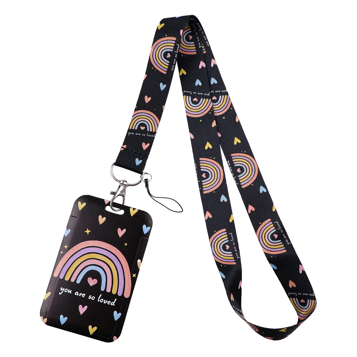 Vibrant Be Kind Quotation Lanyard – Inspirational Neck Strap & Keyring Accessory